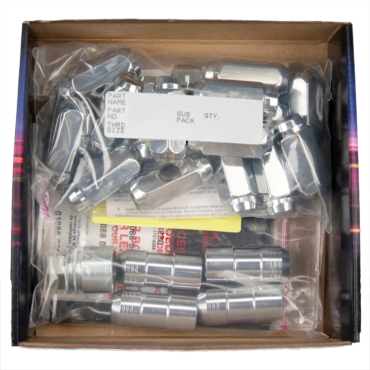 McGard 5 Lug Hex Install Kit w/Locks (Cone Seat Nut) M14X1.5 / 22mm Hex / 1.635in. Length - Chrome - 84525