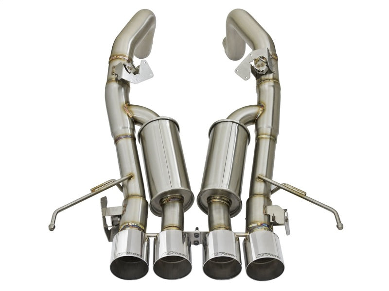 aFe MACHForce XP 3in-2 1/2in Axle Back 304SS Exhaust w/ Polished Tips 14-17 Chevy Corvette V8-6.2L - 49-34056-P