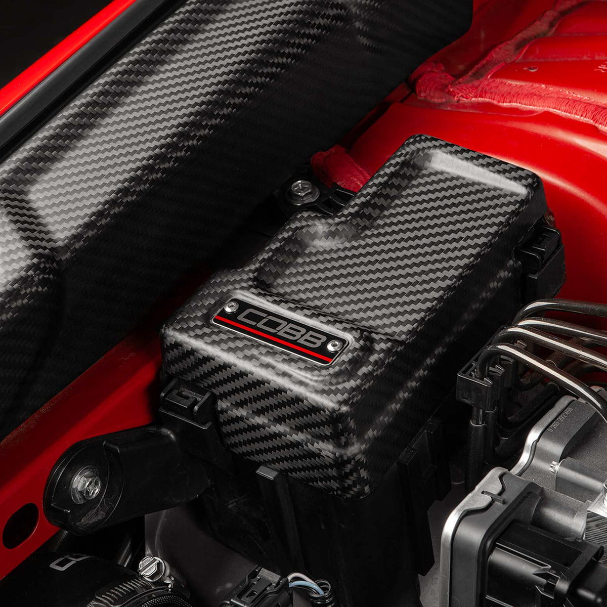 COBB 22-25 Subaru WRX Redline Matte Carbon Fiber Fuse Cover (Passenger Side) - 846665-PASS-RMC
