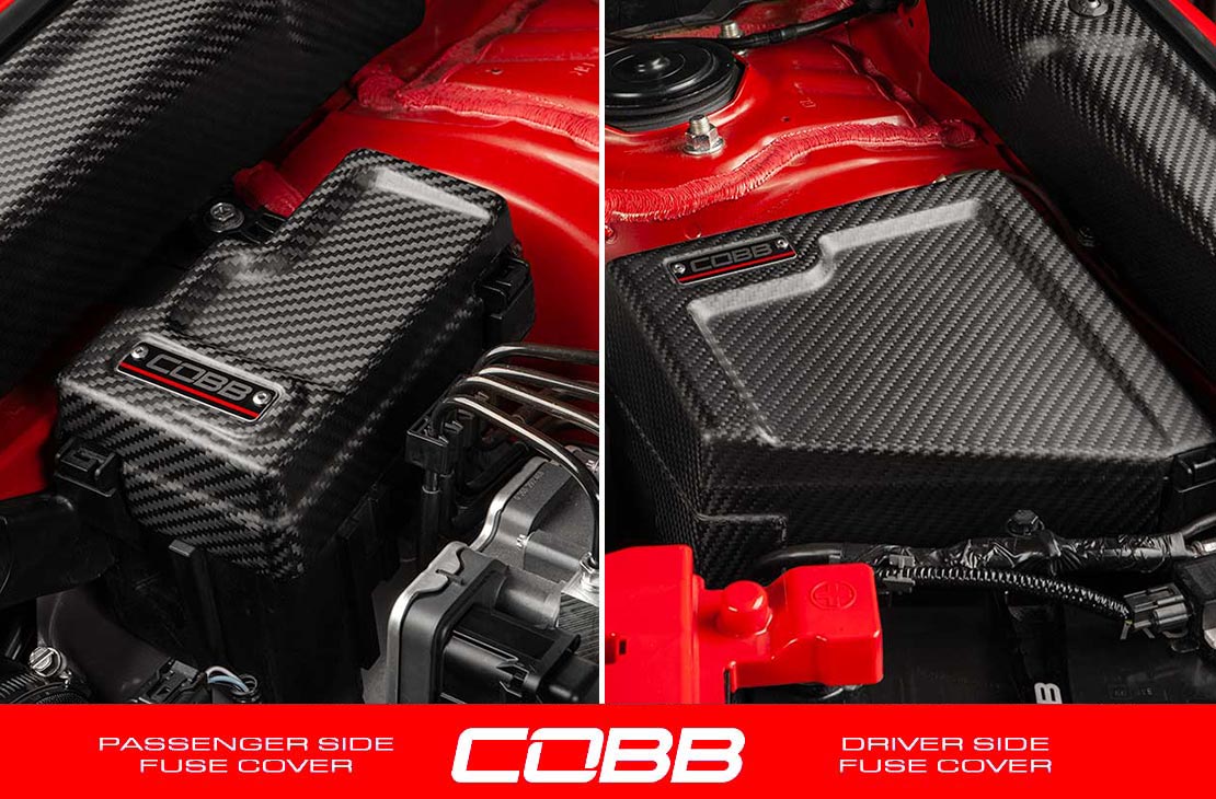 Cobb 22-25 Subaru WRX Redline Matte Carbon Fiber Fuse Cover Kit - 846665-KIT-RMC