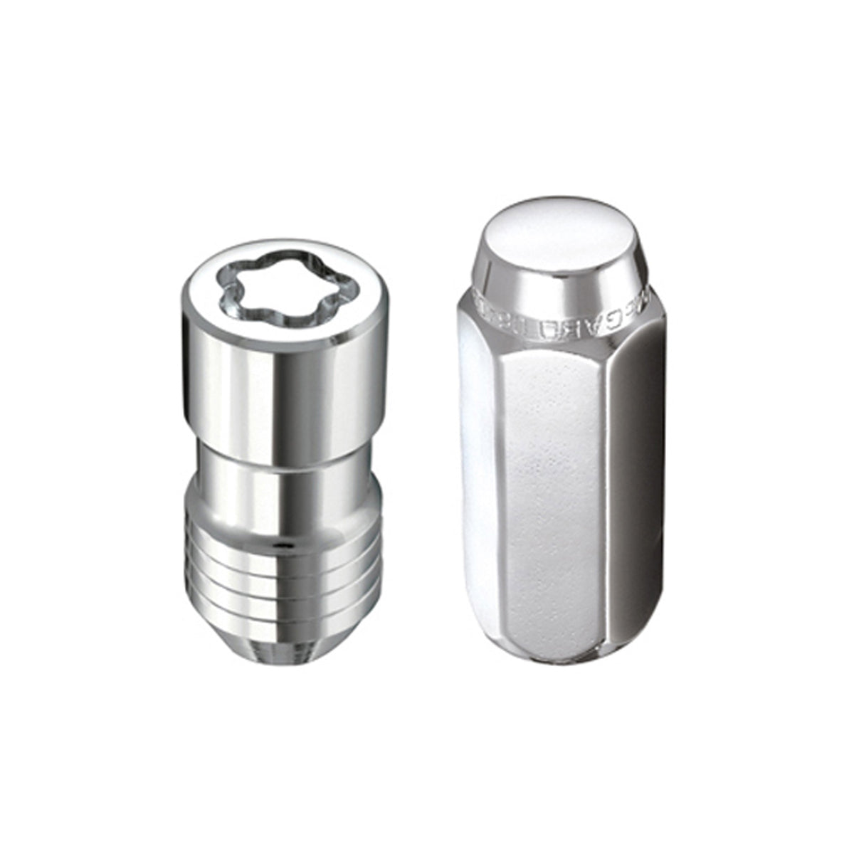 McGard 8 Lug Hex Install Kit w/Locks (Cone Seat Nut) 9/16-18 / 13/16 Hex / 1.75in. Length - Chrome - 84823