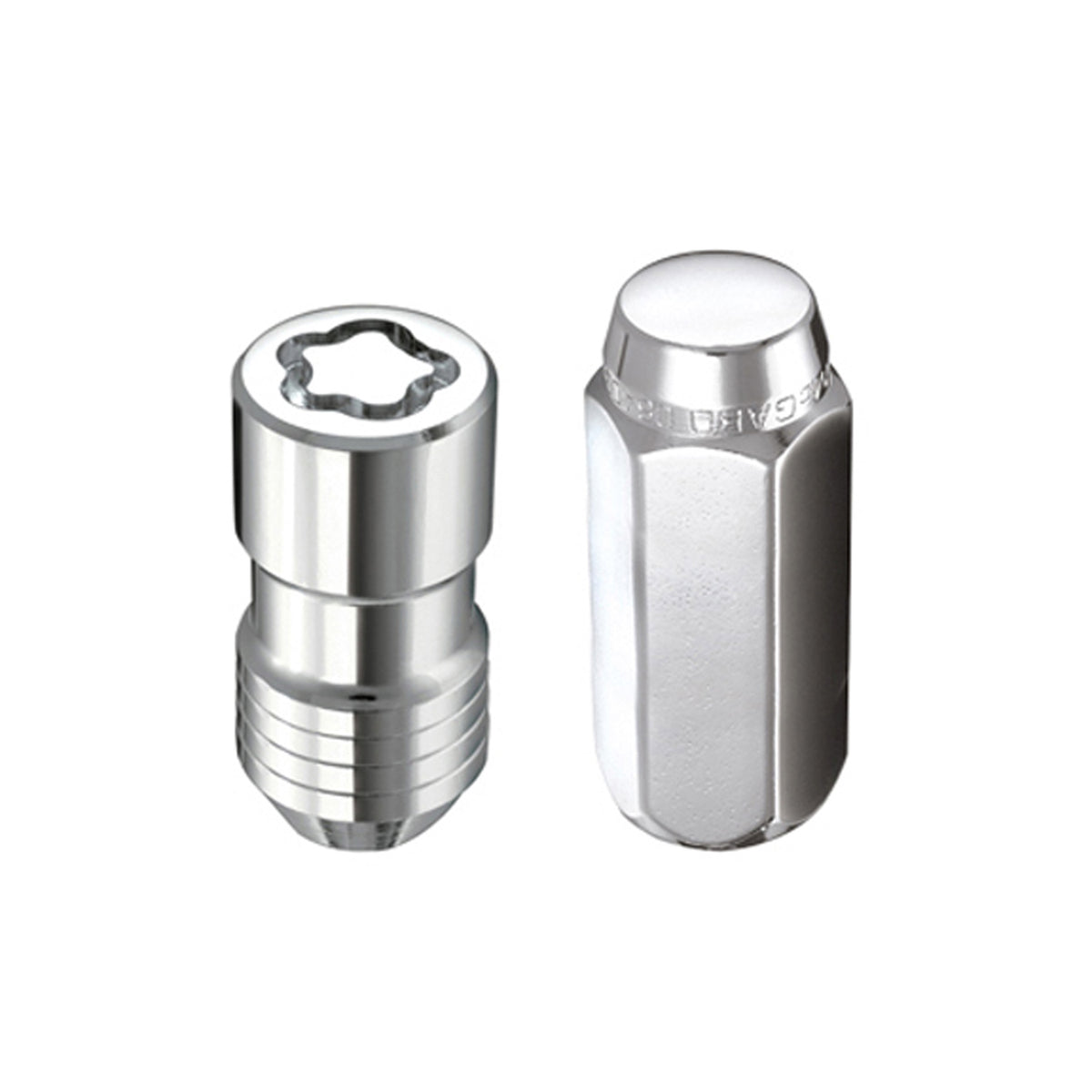 McGard 8 Lug Hex Install Kit w/Locks (Cone Seat Nut) M14X1.5 / 22mm Hex / 1.635in. Length - Chrome - 84825