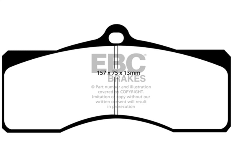 EBC 68-69 Chevrolet Camaro (1st Gen) 4.9 Greenstuff Front Brake Pads - DP21155