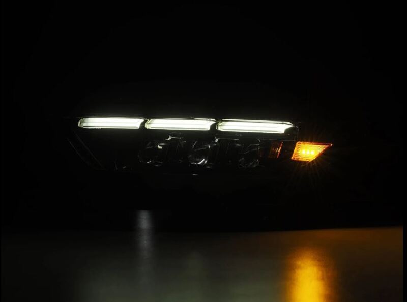 AlphaRex 15-17 Ford Mustang NOVA LED Proj Headlights Alpha Black w/Activ Light/Seq Signal/Switch DRL - 880261