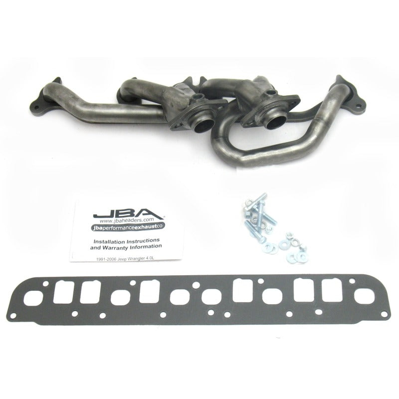 JBA 00-06 Jeep 4.0L 1-1/2in Primary Raw 409SS Cat4Ward Header - 1527S