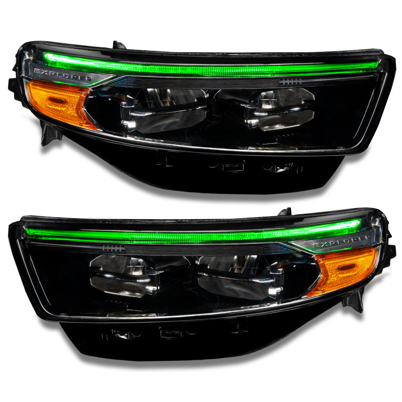 Oracle 20-22 Ford Explorer Dynamic RGB Headlight DRL Upgrade Kit - ColorSHIFT - Dynamic SEE WARRANTY - 1472-334