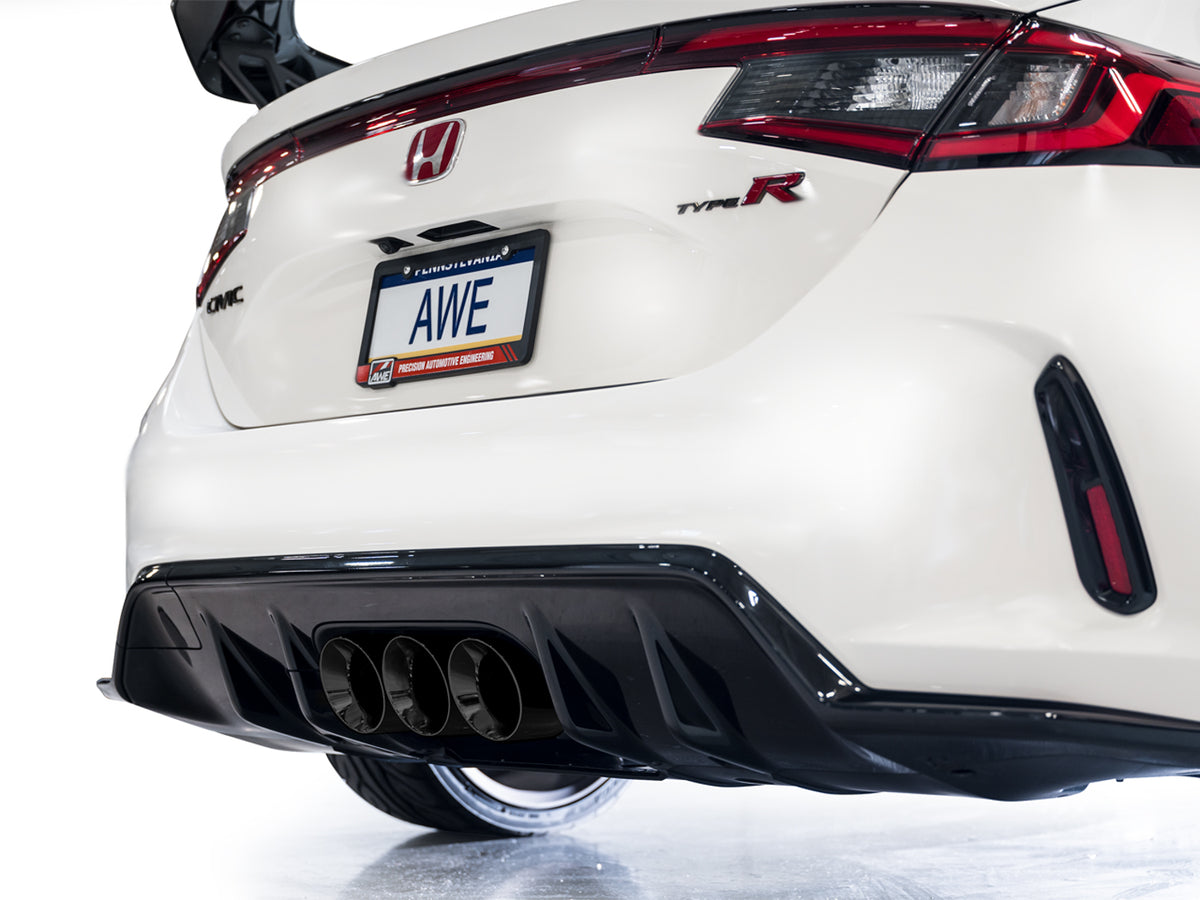 AWE Tuning 2023 Honda Civic Type R FL5 Track Edition Exhaust w/ Triple Diamond Black Tips - 3020-53287
