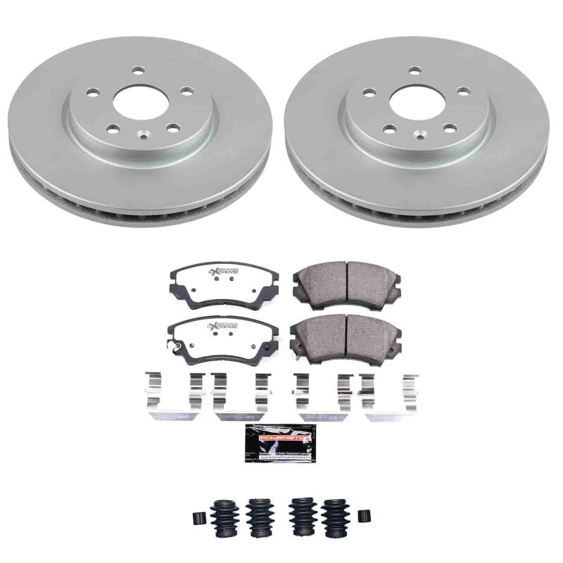 Power Stop 10-15 Chevrolet Camaro Front Z26 Coated Brake Kit - CPK3031-26