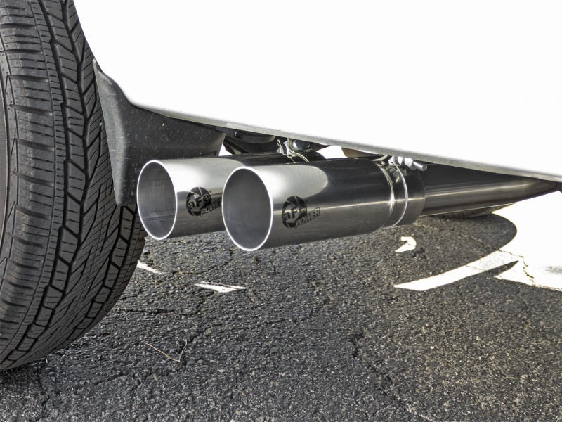 aFe Rebel Series CB 3in Middle Side Exit SS Exht w/Polish Tips 09-16 Chevy Silverado/GMC Sierra 1500 - 49-44062-P