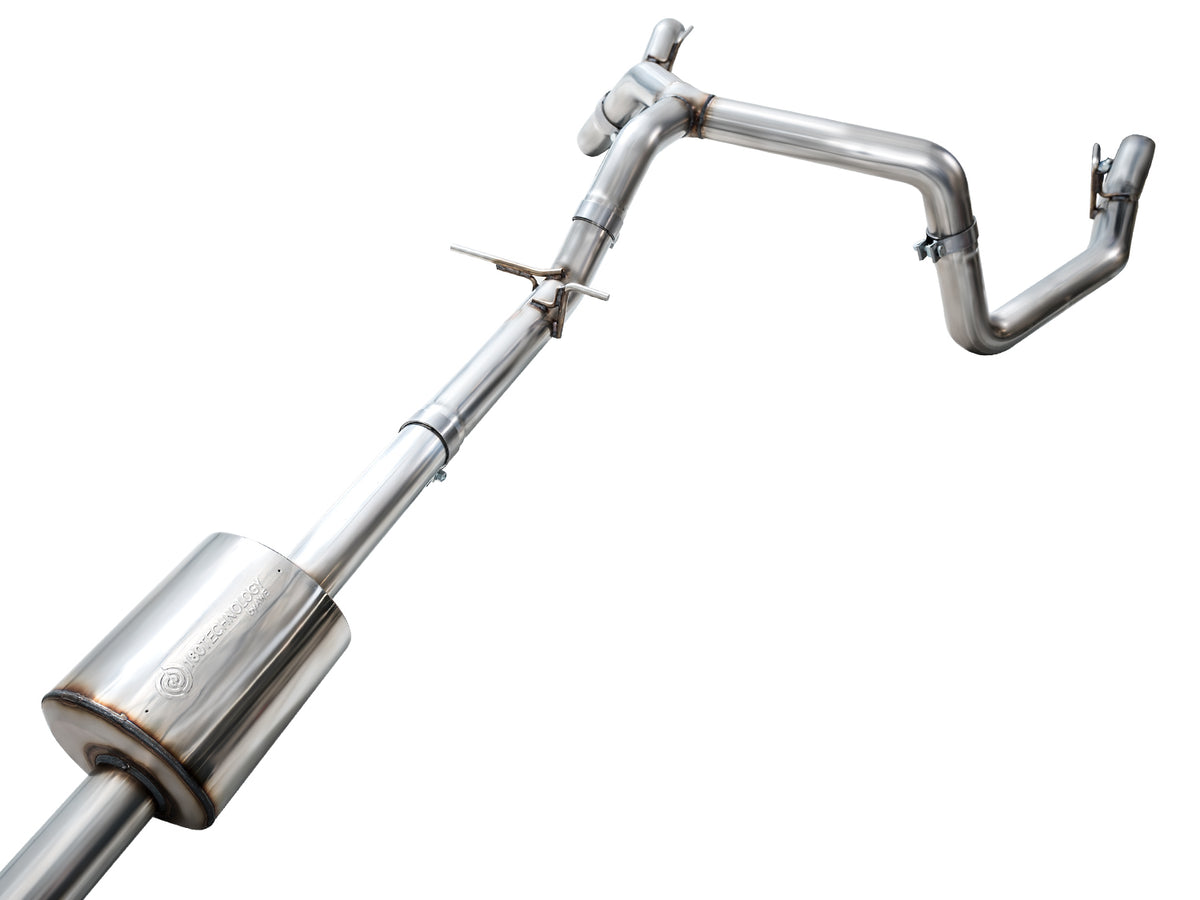 AWE 4th Gen GM 1500 5.3L 0FG Catback Split Rear Exit (w/ Bumper Cutouts) - OE Tips - 3015-31200