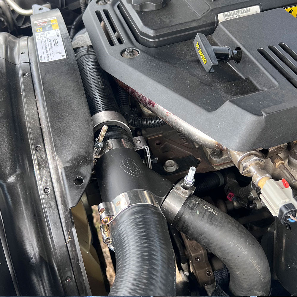 S&amp;B ALUMINUM COOLANT Y-PIPE FOR 2013-2015 DODGE RAM CUMMINS 6.7L (DUAL RADIATOR) - 85-1000