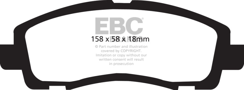EBC 05-14 Honda Ridgeline 3.5 Greenstuff Front Brake Pads - DP61753