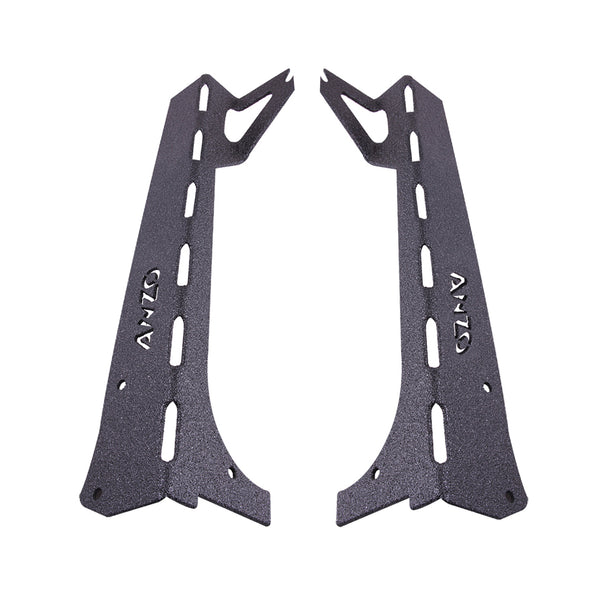 ANZO 1996-2006 Jeep Wrangler LED Bar Windshield Mounting Brackets - 851034 for 1997-2006 Jeep Wrangler - front view