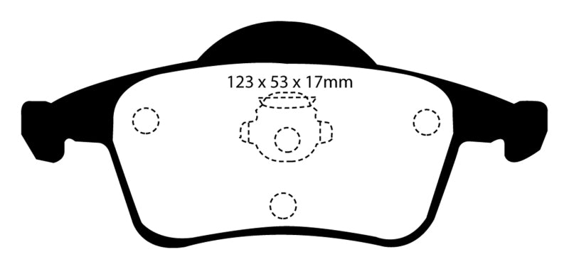 EBC 01-05 Volvo S60 2.3 Turbo T5 Yellowstuff Rear Brake Pads - DP41231R