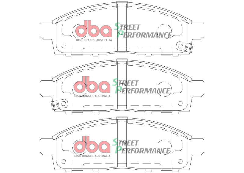 DBA 97-04 Ford F-150 RWD Front SP Performance Brake Pads
