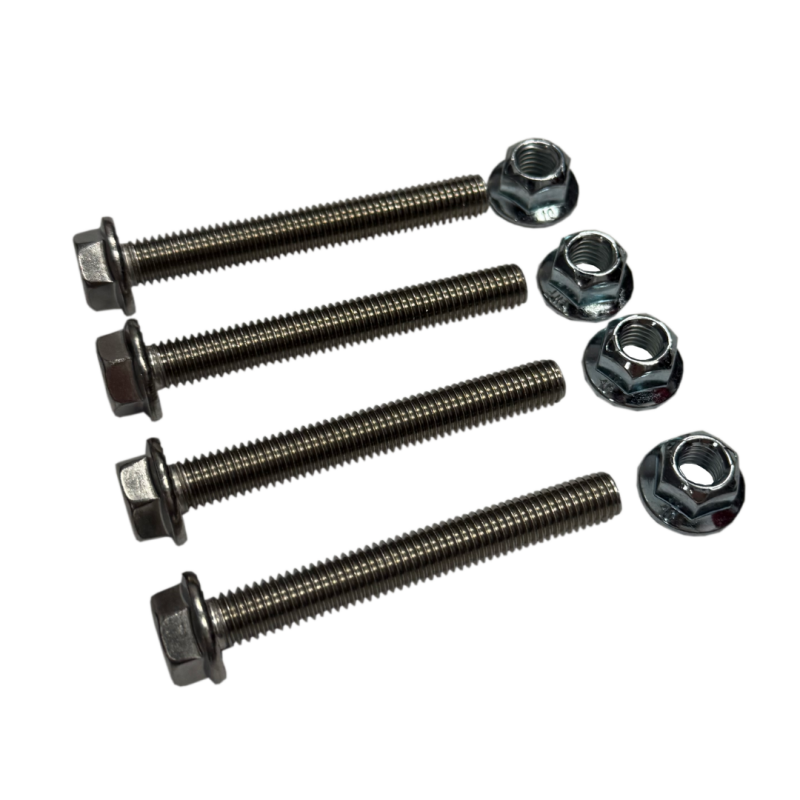 Kooks Locking Ball and Socket Bolt Kit (2 Bolts/2 Nuts/Locking Hardware) - BK114 by Kooks Headers - front view