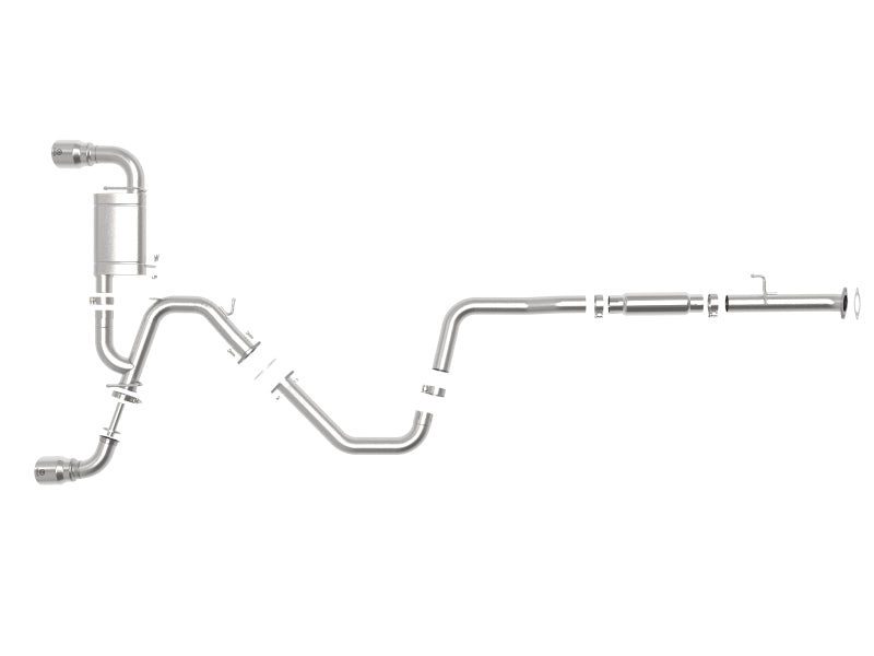 aFe Takeda Exhaust Cat-Back 19-20 Hyundai Veloster N 304SS Polished Dual Tips Exhaust - 49-37010-P