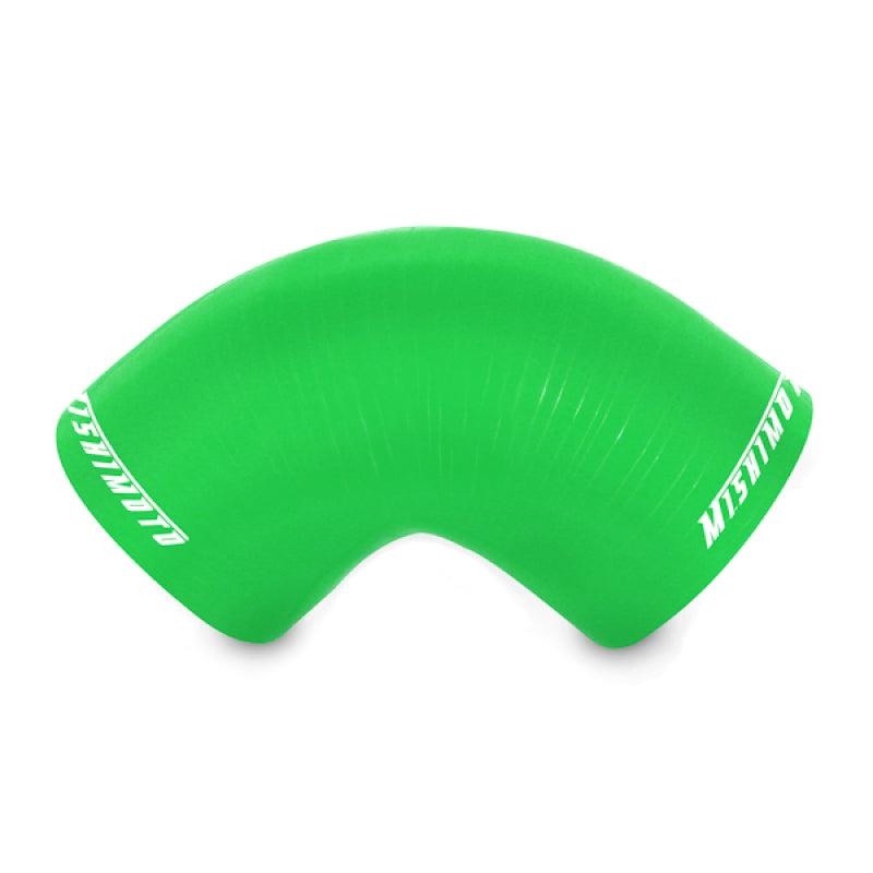 Mishimoto 2.5in. 90-Degree Coupler Green - MMCP-2590GN by Mishimoto - angle view