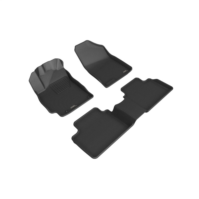3D MAXpider 2021-2024 Hyundai Elantra Kagu Full Set Floormat - Black - L1HY11001509