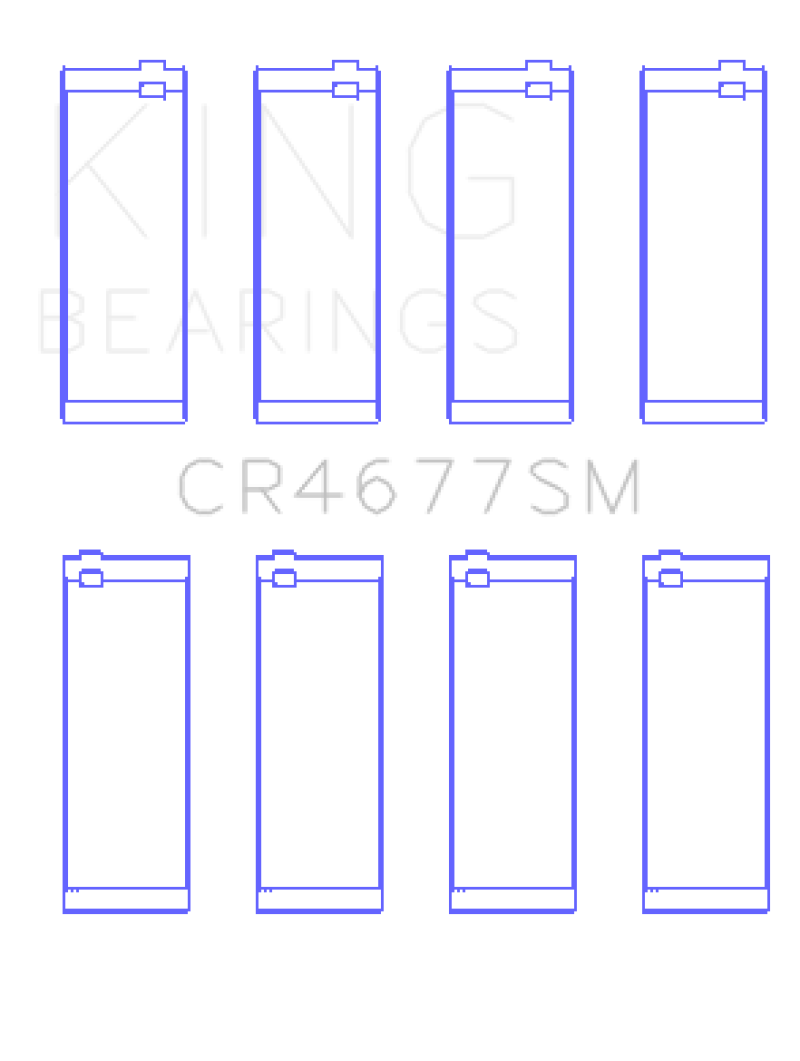 King Opel 1.6L Turbo A16LET/A16NET/Z16LET (Size STD) Connecting Rod Bearing Set - CR4677SM
