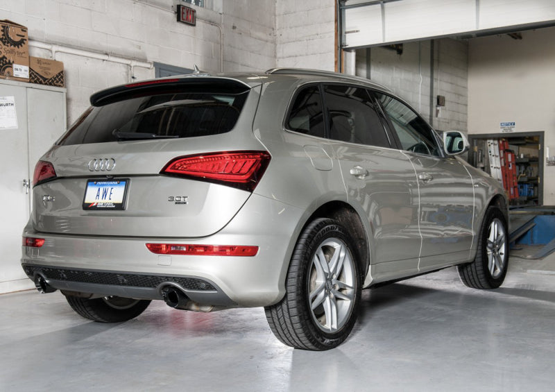 AWE Tuning Audi 8R Q5 3.0T Touring Edition Exhaust Dual Outlet Diamond Black Tips - 3015-33054