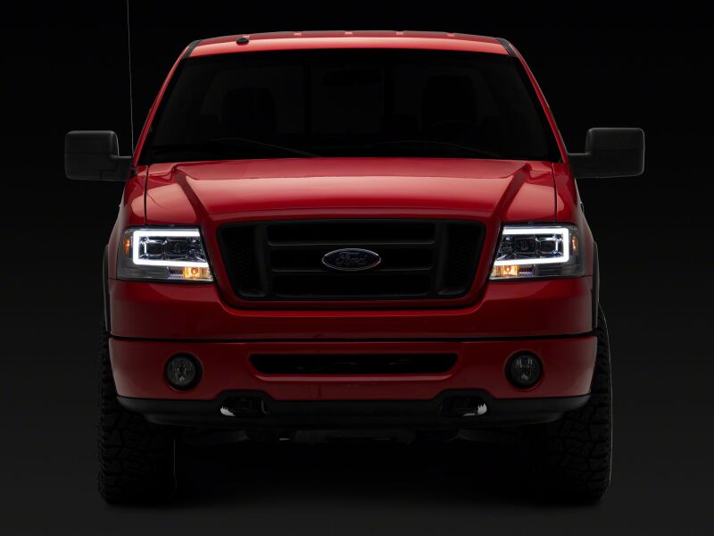 Raxiom 04-08 Ford F-150 Axial Series Projector Headlights- Chrome Housing- Clear Lens - T569353 - rear view