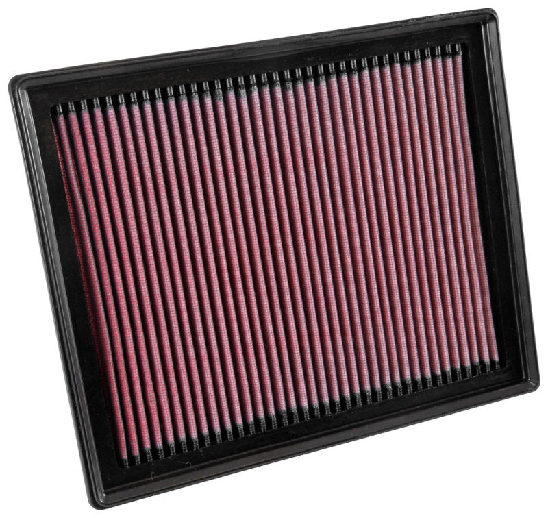 K&N 2015 Volkswagen Polo L4-1.8L Replacement Air Filter - 33-3035 by K&N Engineering - angle view