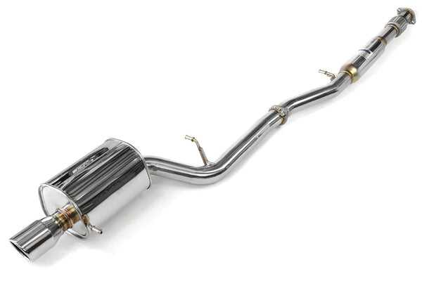 Invidia 02-07 WRX/STi 76mm Q300 Stainless Steel Cat-back Exhaust - HS02SW1G3S for 2015-2021 Subaru WRX STI - front view