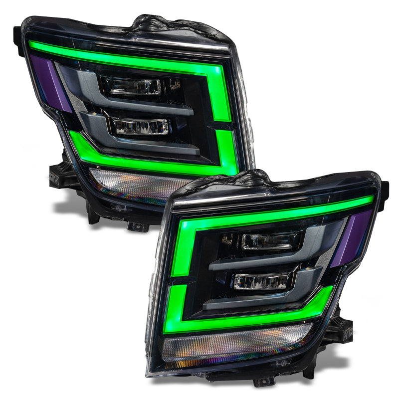 Oracle 21-22 Nissan Titan RGB+W Headlight DRL Upgrade - ColorSHIFT w/ BC1 Controller SEE WARRANTY - 1463-335