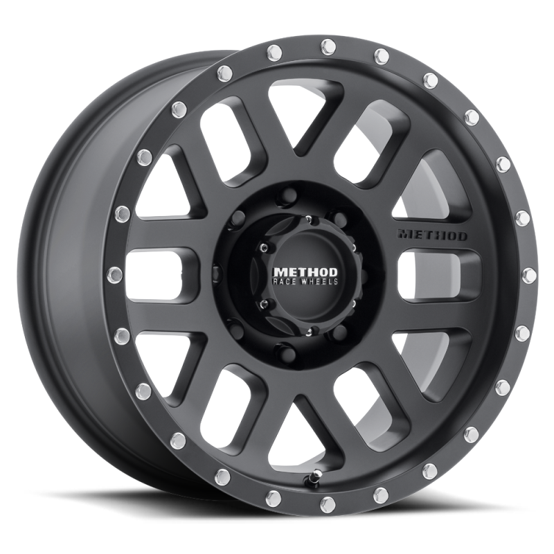 Method MR306 Mesh 18x9 -12mm Offset 8x6.5 130.81mm CB Matte Black Wheel - MR30689080512N