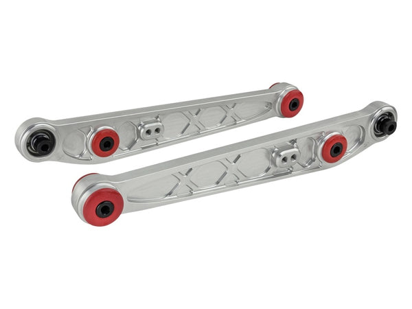 Skunk2 Honda/Acura EK Alpha Series Rear Lower Control Arm Set - Clear - 542-05-1205 for 1996-2000 Honda Civic - front view
