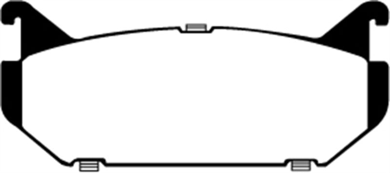 EBC 93-97 Ford Probe 2.0 16v Greenstuff Rear Brake Pads - DP2972