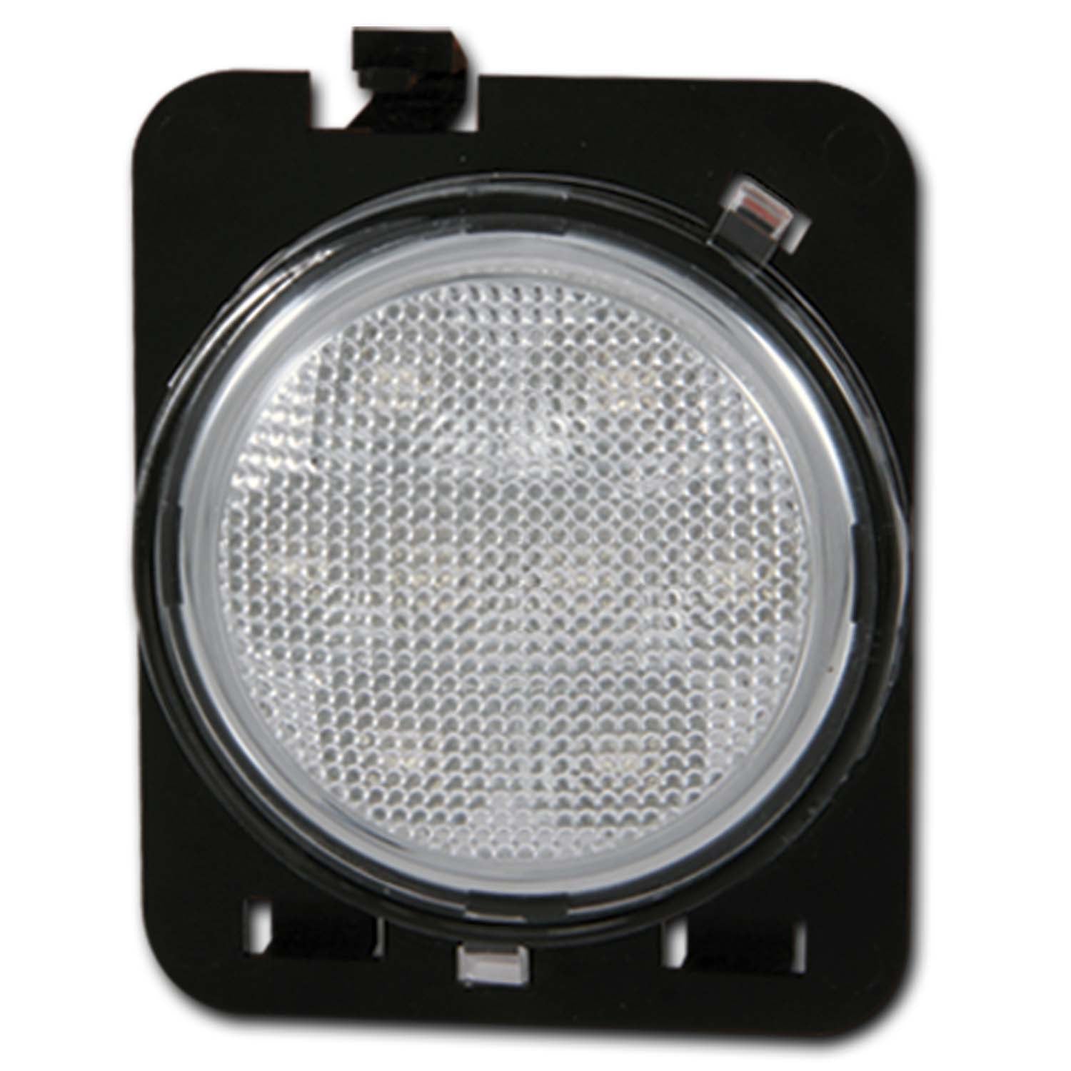 ANZO 2007-2015 Jeep Wrangler LED Side Fender Lights Clear - 861116 for 2007-2018 Jeep Wrangler - front view