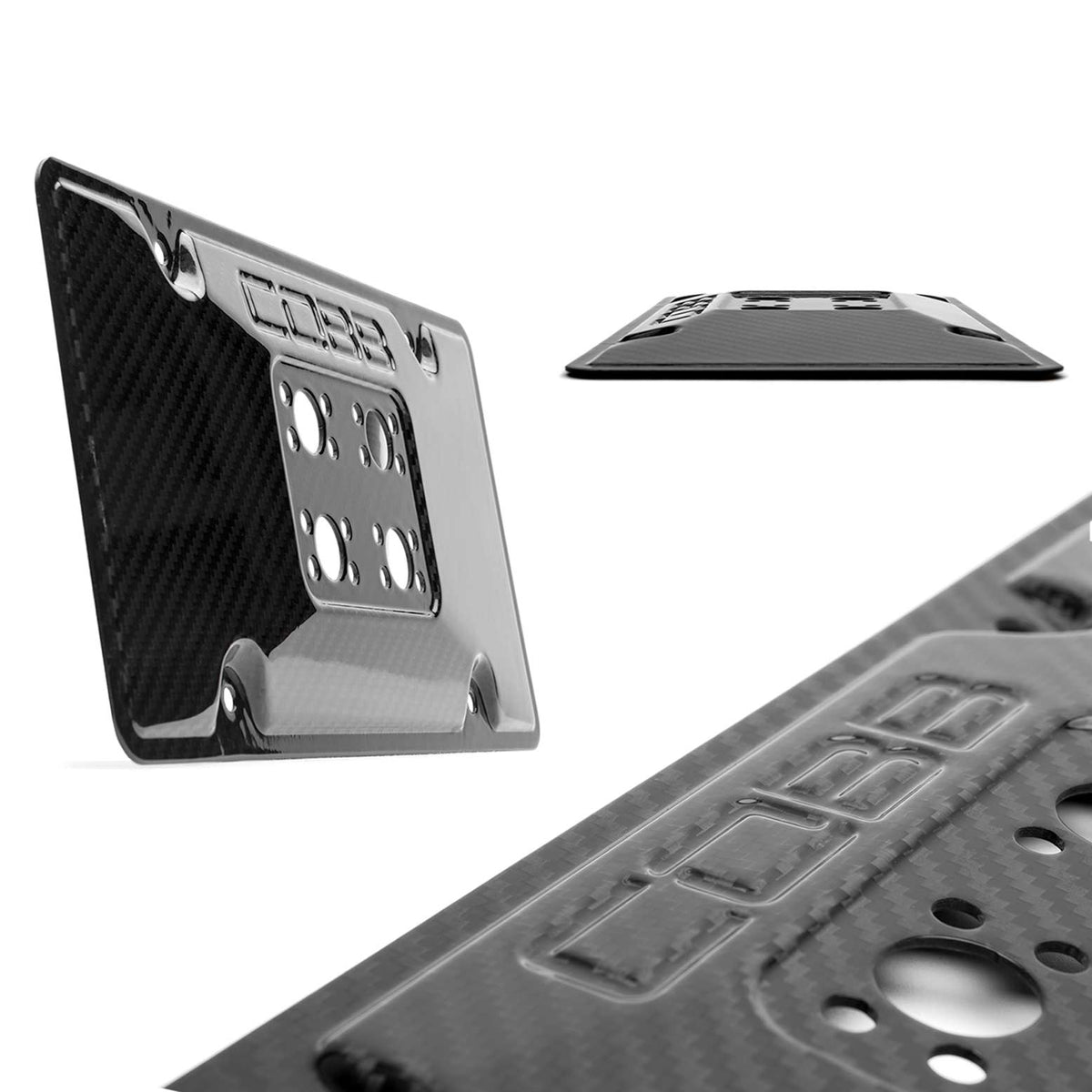 COBB Redline Carbon Fiber License Plate Relocation Mount 08-14 Subaru WRX/STI - 861630