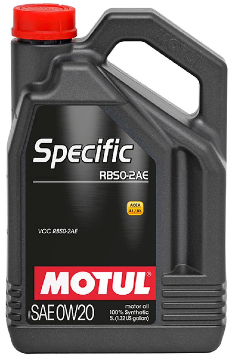 Motul OEM Specific RBS0-2AE 0W20 - 5L by Motul Tech - angle view