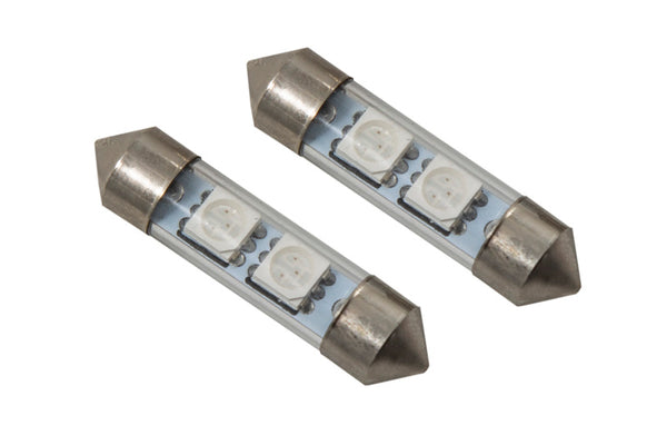 Diode Dynamics 36mm SMF2 LED Bulb - Red (Pair) - DD0080P for 2000-2012 Audi A4 - front view