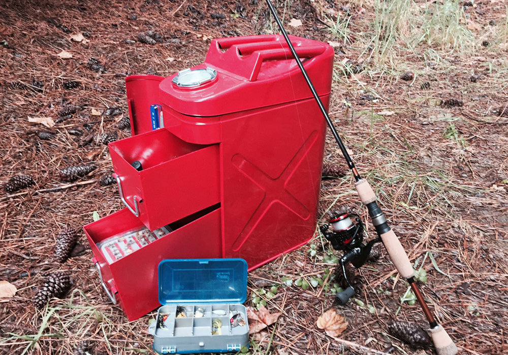 Rampage 1999-2019 Universal Trail Can Utility/Tool Box - Red - 86619