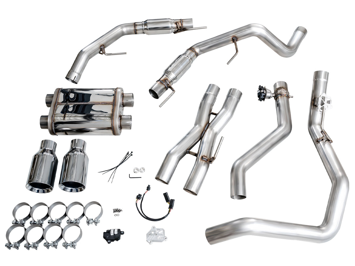AWE Gen 3 Raptor SwitchPath Exhaust  - Chrome Silver Tips - 3025-32356