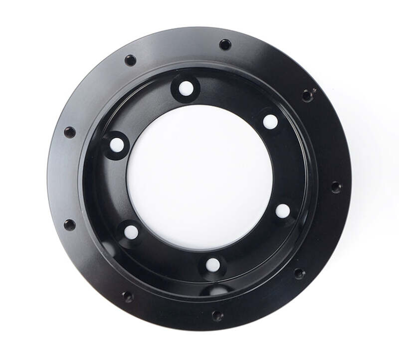 NRG 6 Hole To 9 Hole Steering Wheel Adapter - SRK-69BK - close-up view