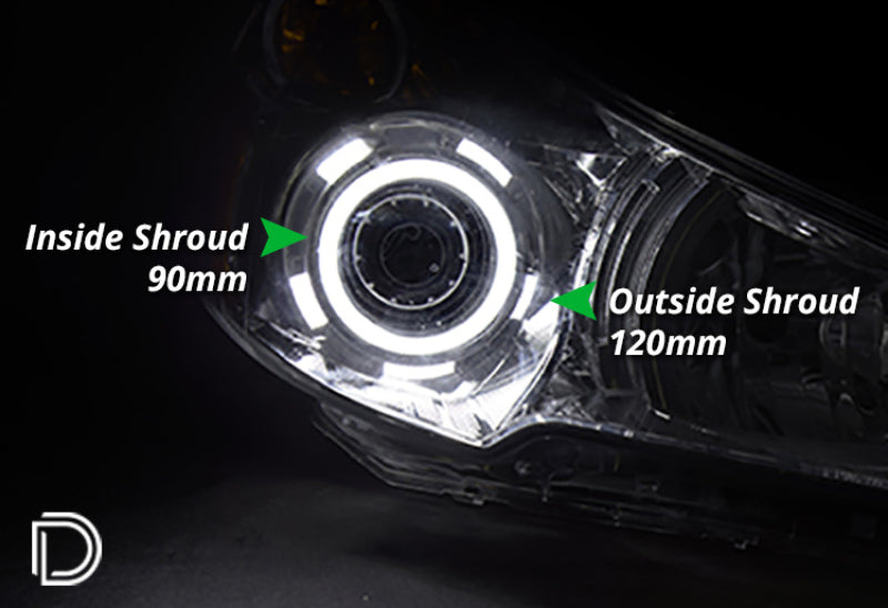 Diode Dynamics Halo Lights LED 90mm/120mm Switchback Four - DD2269