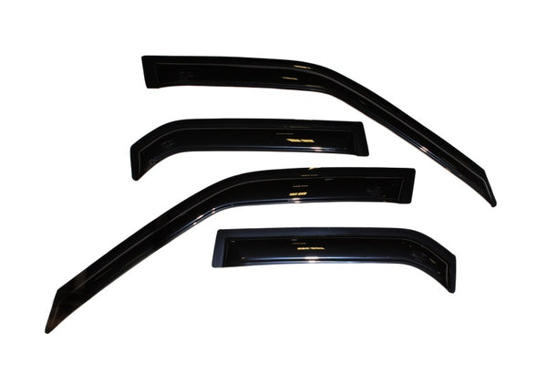 AVS 88-92 Toyota Corolla Ventvisor Outside Mount Window Deflectors 4pc - Smoke - 94092 for 1984-1992 Toyota Corolla - front v