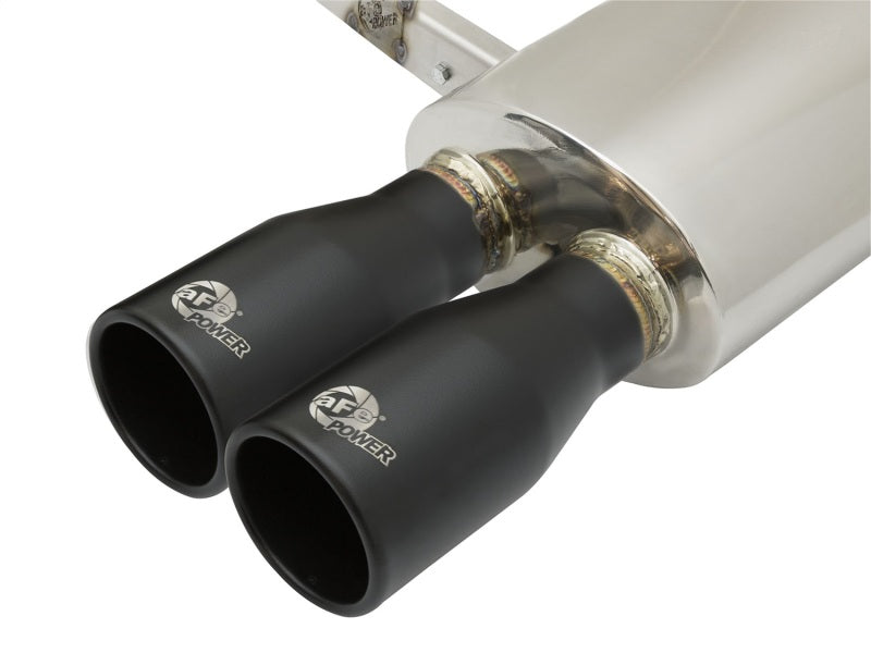 aFe MACHForce XP Exhausts Cat-Back SS-304 14-17 Mini Cooper S Hardtop 2-Door w/ Black Tips - 49-36331-B