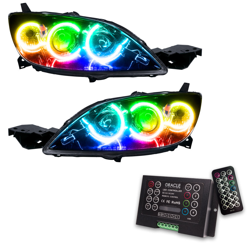 Oracle 04-09 Mazda 3 SMD HL - 4DR - Halogen Style - ColorSHIFT w/ 2.0 Controller SEE WARRANTY - 8174-333