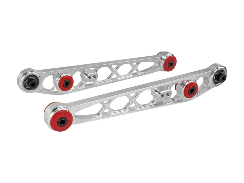 Skunk2 1996-2000 Honda Civic Clear Anodized Lower Control Arm - 542-05-2205 for 1996-2000 Honda Civic - front view