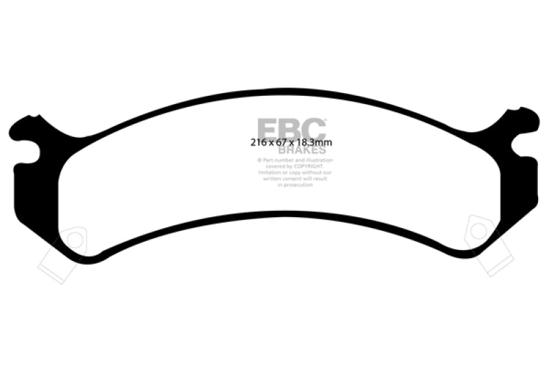 EBC 01-05 Cadillac Deville 4.6 HD Ultimax2 Front Brake Pads - UD784