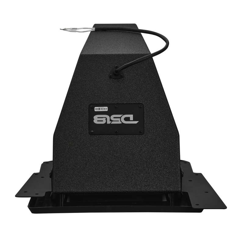 DS18 2015+ Polaris Slingshot Rear Subwoofer and Enclosure w/ EXL-X10.4D Subwoofer- Black Finish - SLG-RSUB10XLLD - rear view