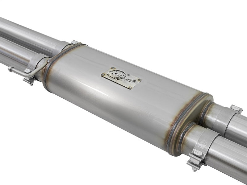 aFe MACHForce XP 3in 409-SS Exhaust Cat-Back 2017 Ford F-150 Raptor V6-3.5L (tt) w/ Black Tip - 49-43045-B