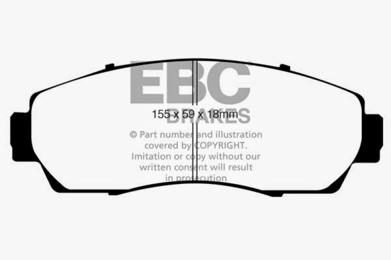 EBC 07-11 Honda CR-V 2.4 Greenstuff Front Brake Pads - DP61743