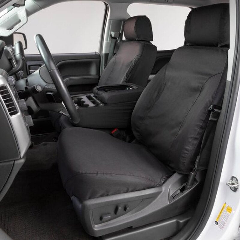 Covercraft 07-09 GMC Sierra Polycotton SeatSaver Custom Front Row Seat Covers - Charcoal - SS3380PCCH