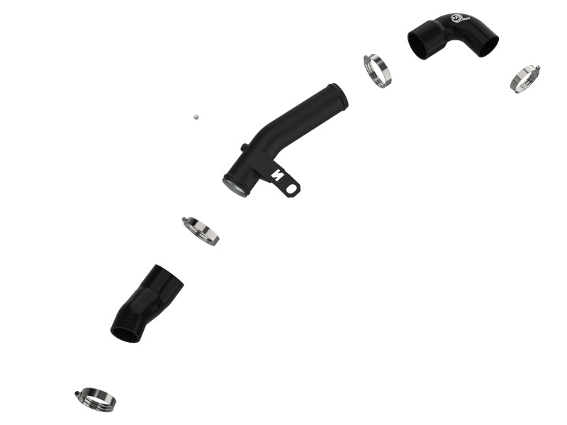 aFe 19-22 Hyundai Veloster N L4 2.0L (t) BladeRunner 2-1/2in Aluminum Hot Charge Pipe - Black - 46-20646-B